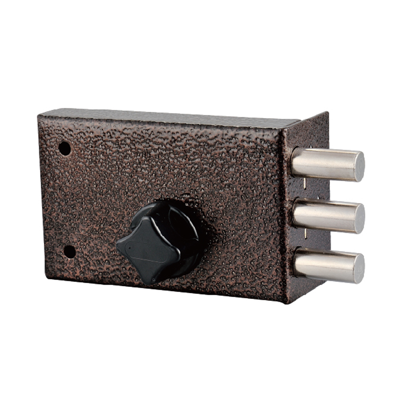 Cerradura de puerta cuadrada con vástago redondo